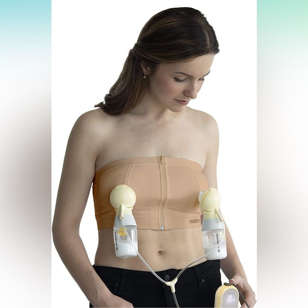 NWT Medela Women's Easy Expression Strapless Handsfree Nursing Pumping Bra Small